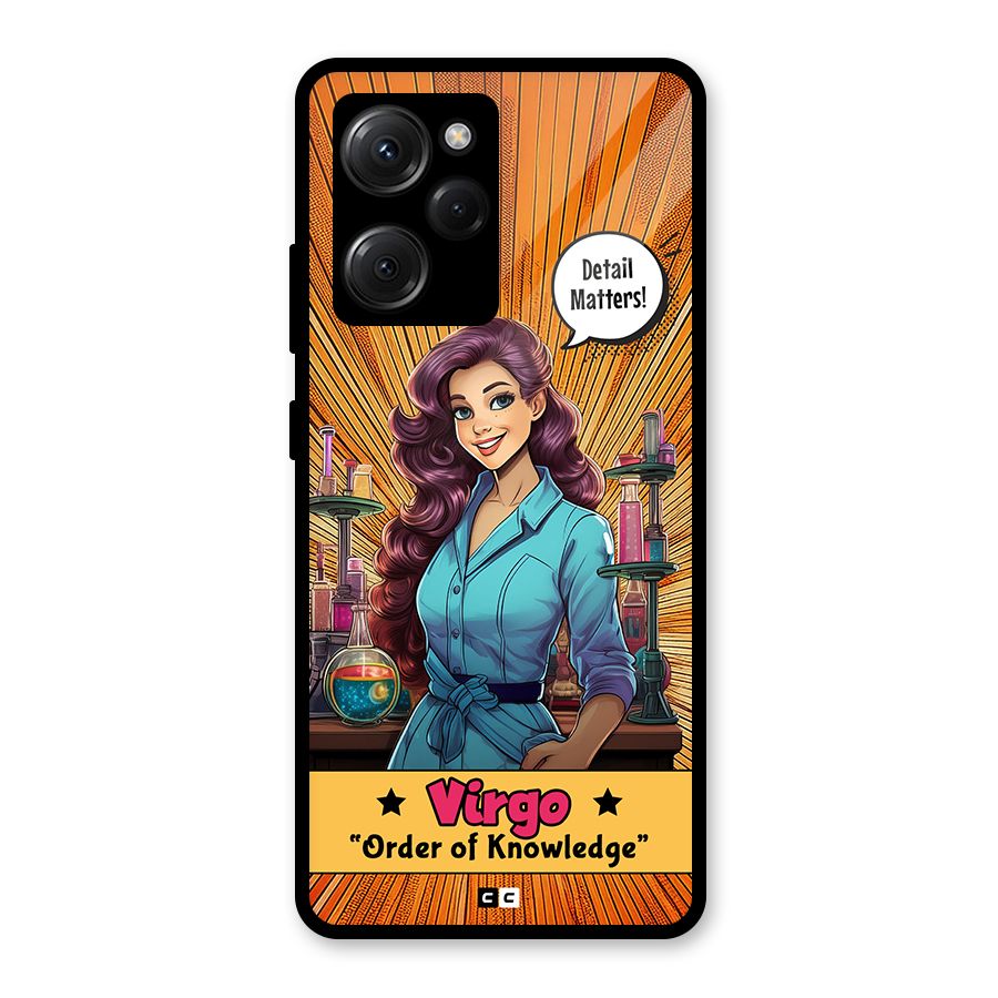 Virgo Order Glass Back Case for Poco X5 Pro