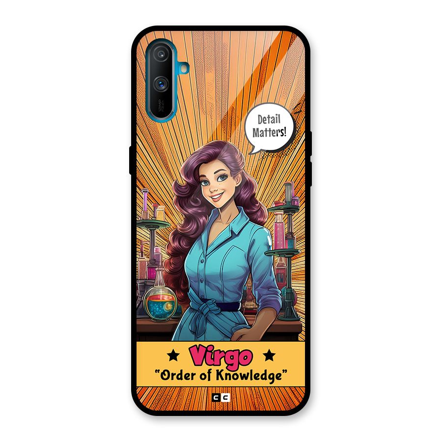 Virgo Order Glass Back Case for Realme C3