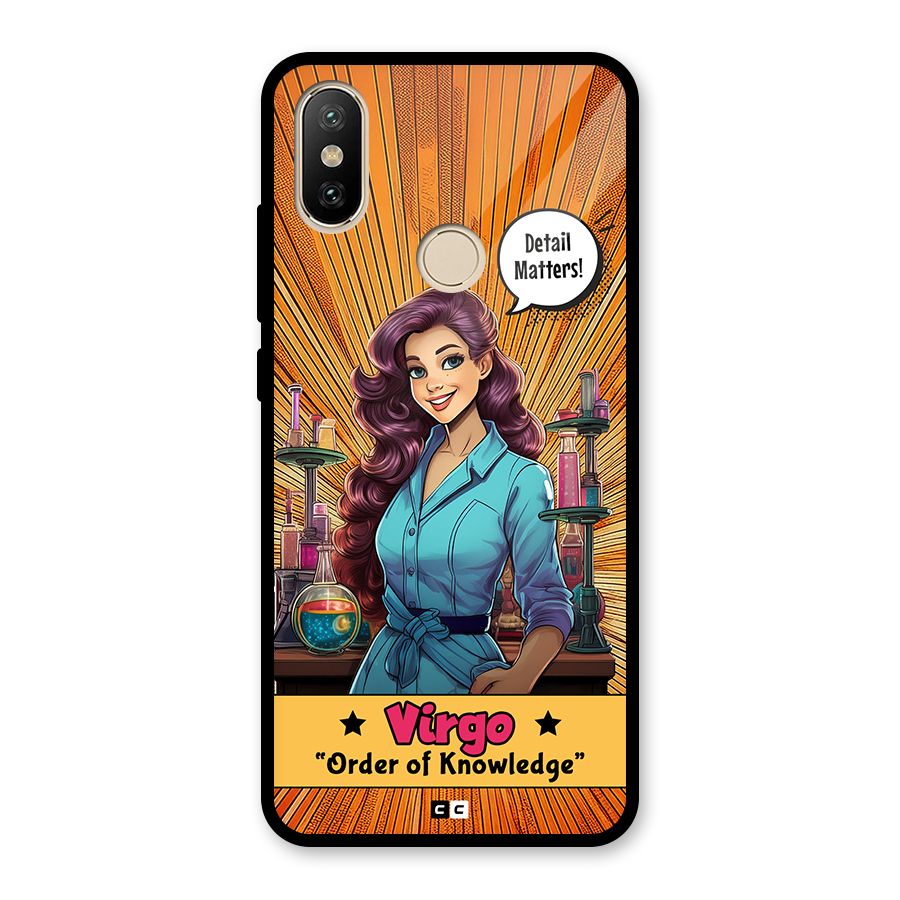 Virgo Order Glass Back Case for Redmi A2
