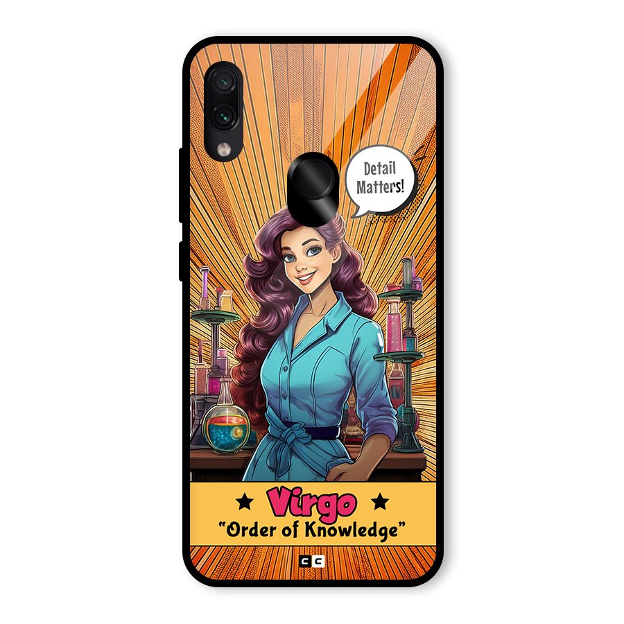 Virgo Order Glass Back Case for Redmi Note 7 Pro