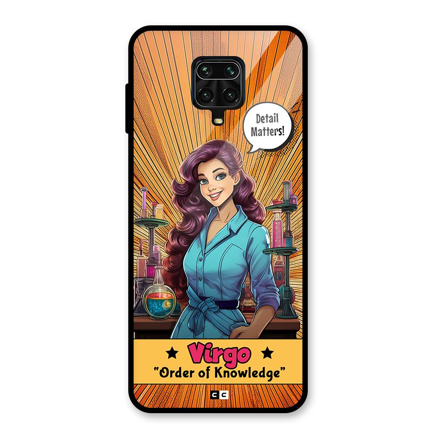 Virgo Order Glass Back Case for Redmi Note 9 Pro