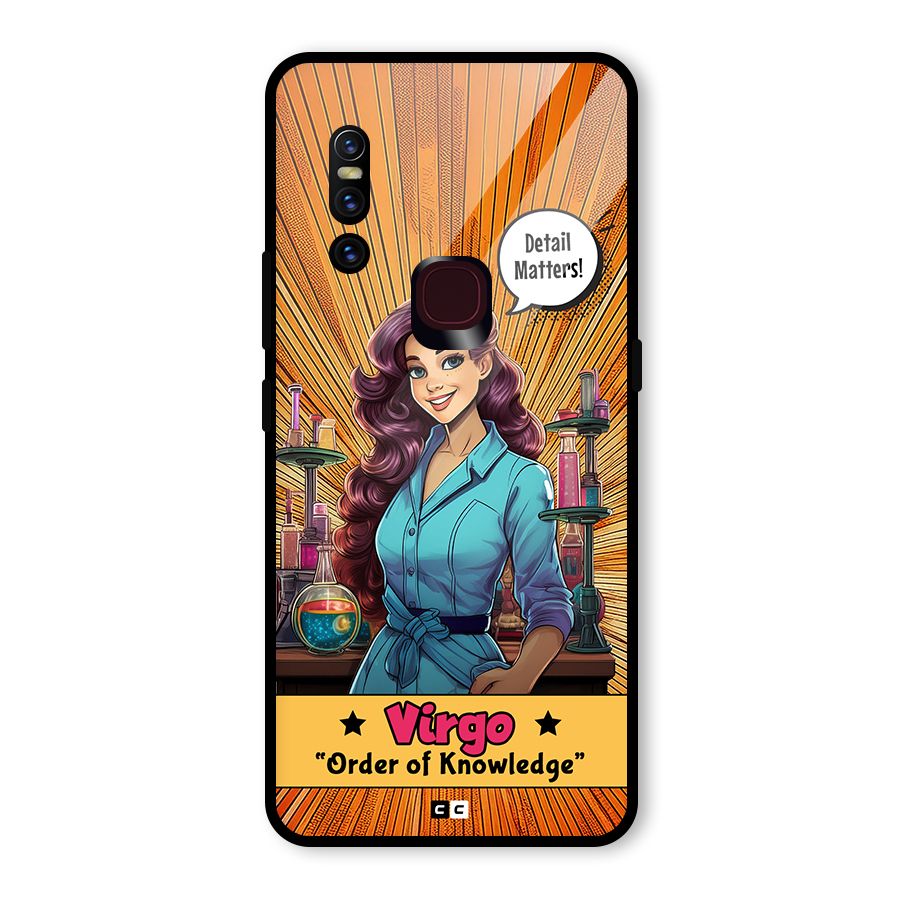 Virgo Order Glass Back Case for Vivo V15