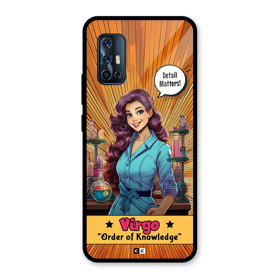 Virgo Order Glass Back Case for Vivo V17