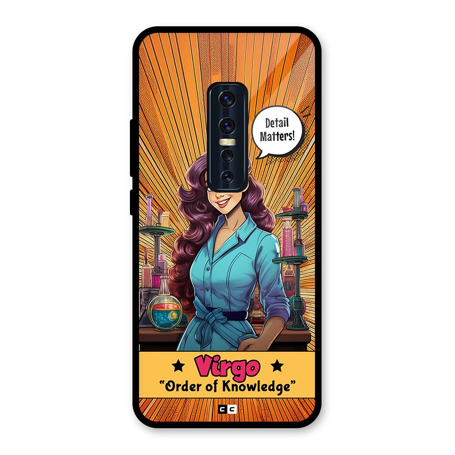 Virgo Order Glass Back Case for Vivo V17 Pro