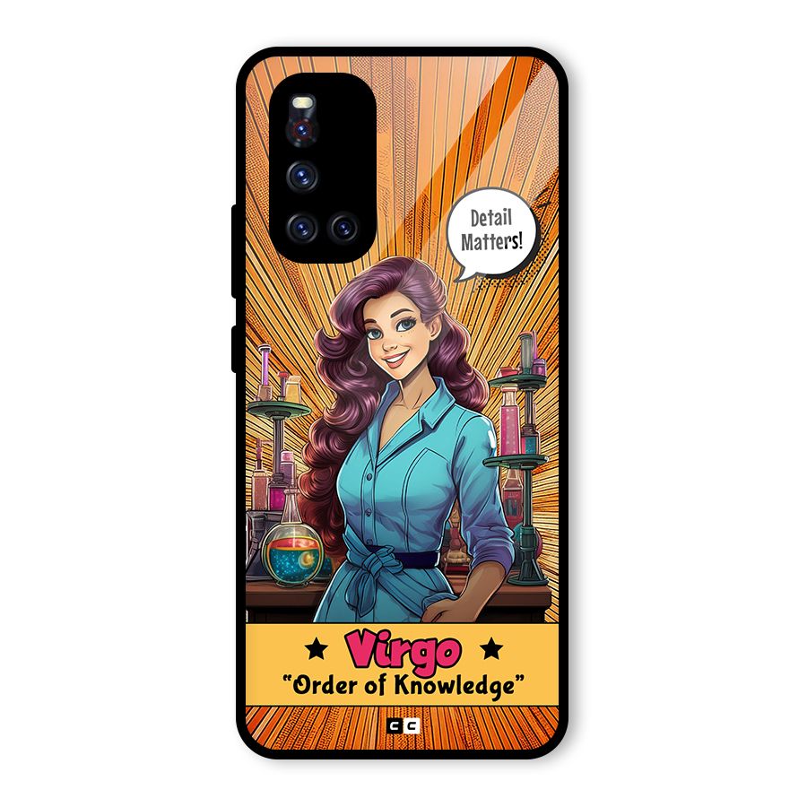 Virgo Order Glass Back Case for Vivo V19