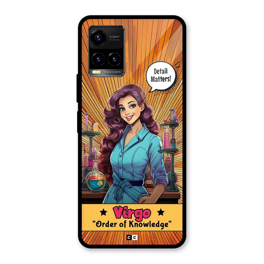 Virgo Order Glass Back Case for Vivo Y21T