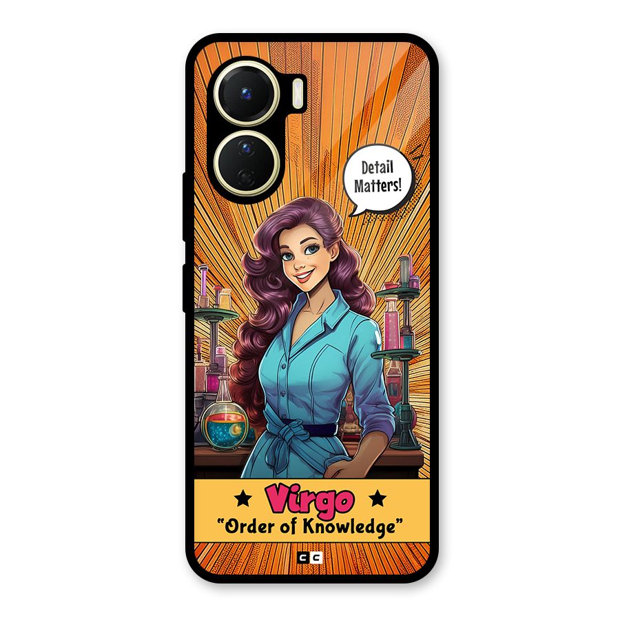 Virgo Order Glass Back Case for Vivo Y56
