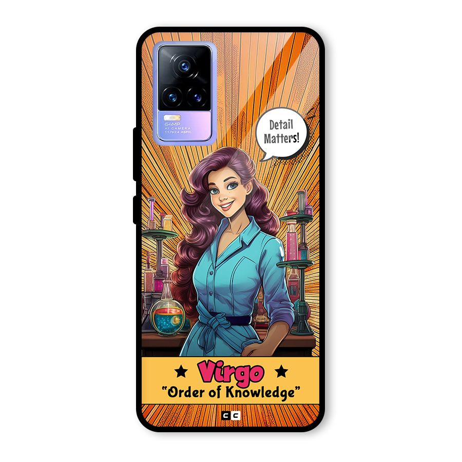 Virgo Order Glass Back Case for Vivo Y73