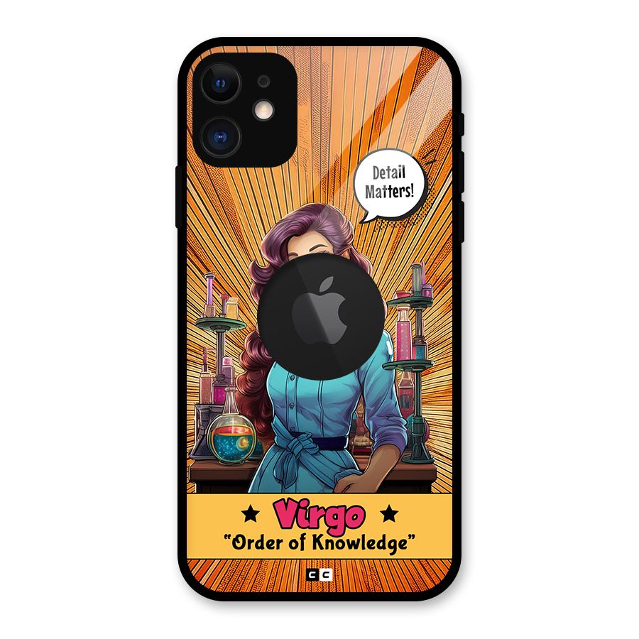 Virgo Order Glass Back Case for iPhone 11 Logo Cut