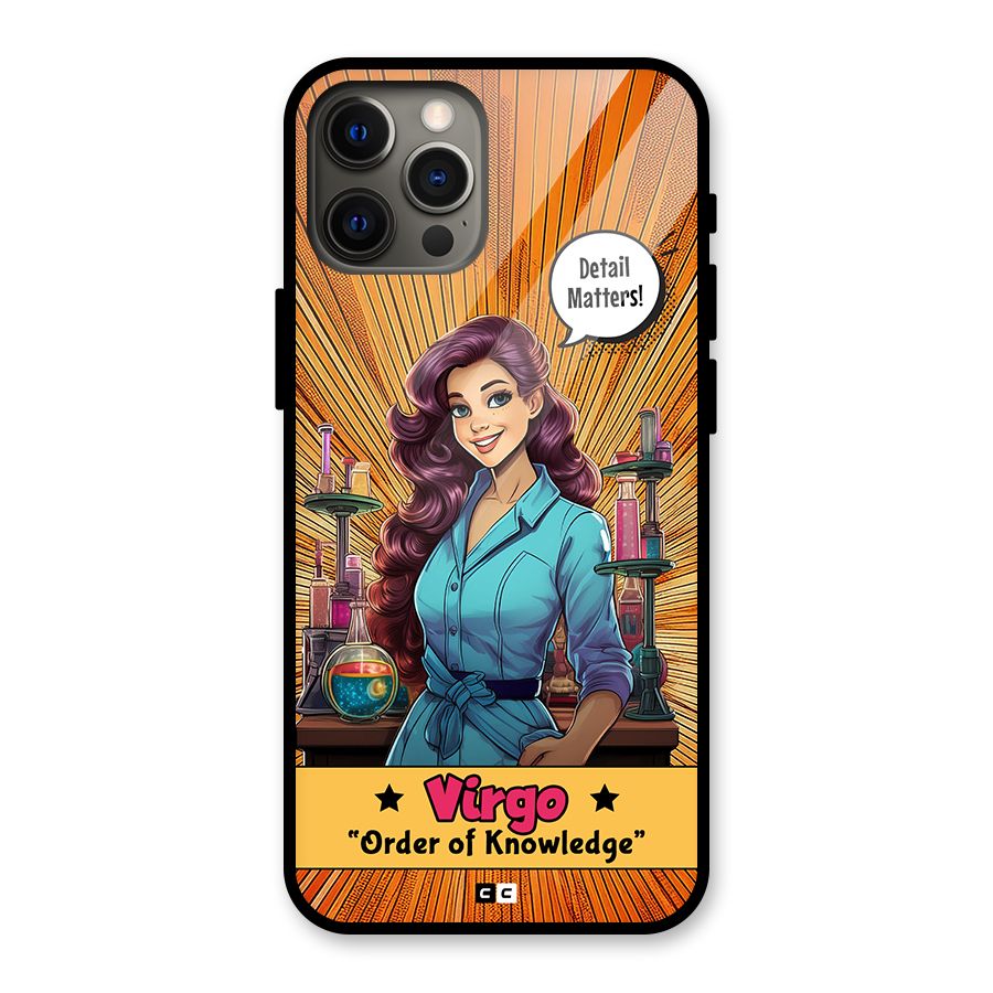 Virgo Order Glass Back Case for iPhone 12 Pro Max