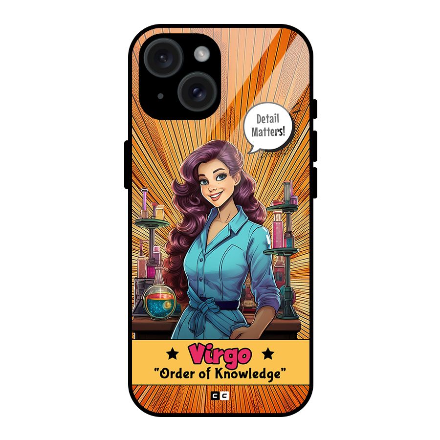 Virgo Order Glass Back Case for iPhone 15
