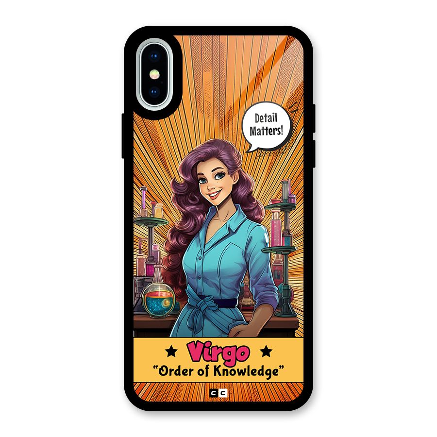 Virgo Order Glass Back Case for iPhone XS