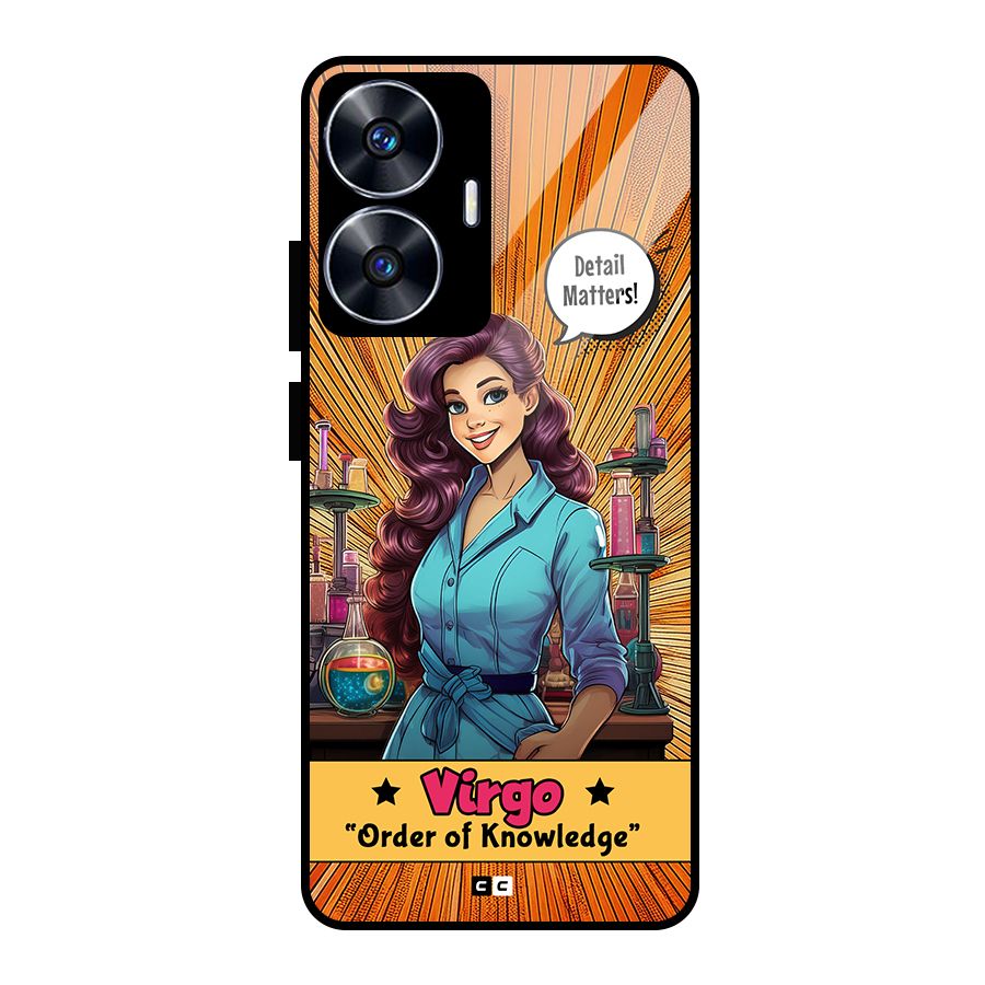 Virgo Order Glass Back Case for realme C55