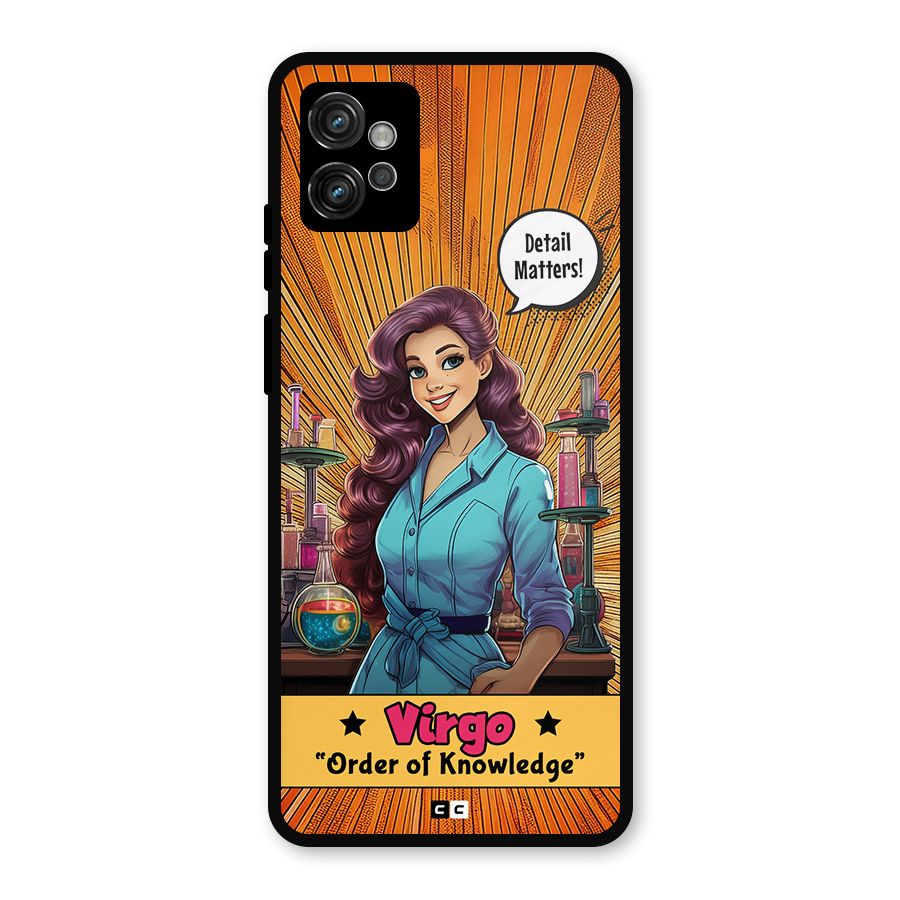 Virgo Order Metal Back Case for Moto G32