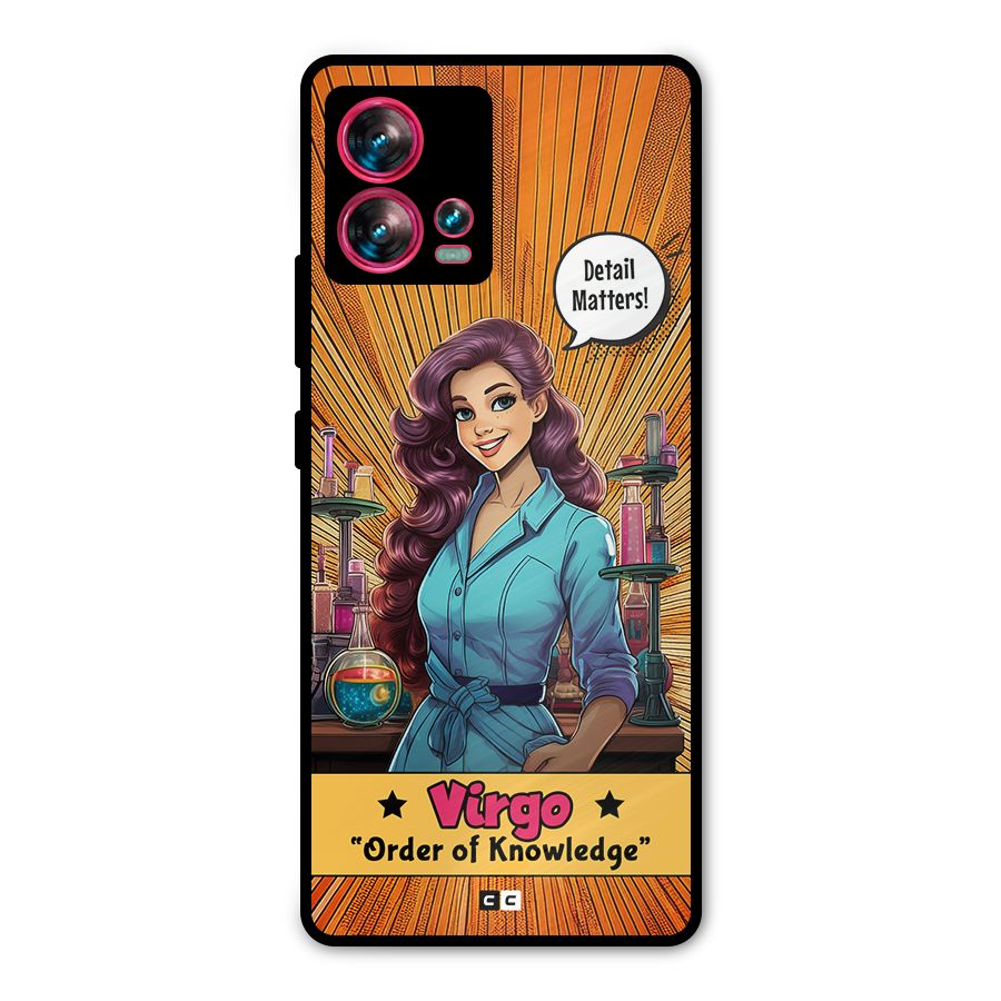 Virgo Order Metal Back Case for Motorola Edge 30 Fusion