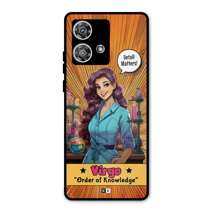 Virgo Order Metal Back Case for Motorola Edge 40 Neo