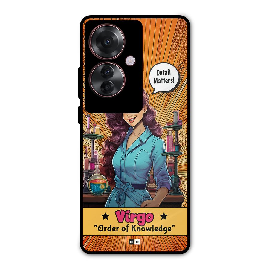 Virgo Order Metal Back Case for Oppo F25 Pro