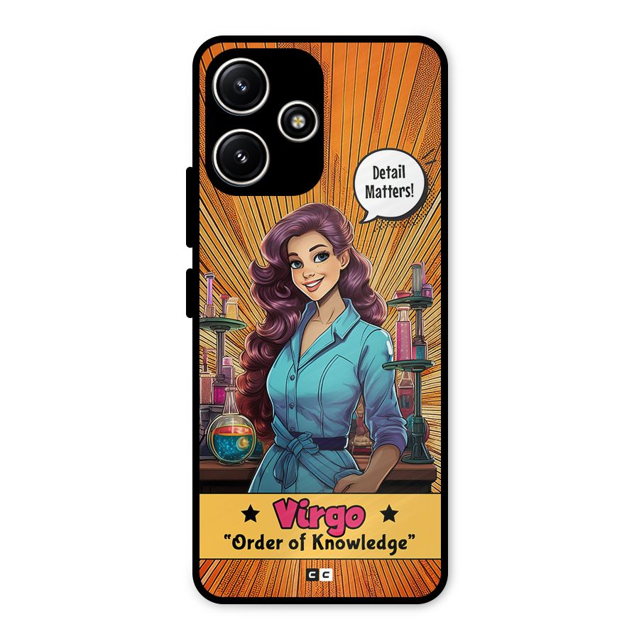 Virgo Order Metal Back Case for Redmi 12 5G