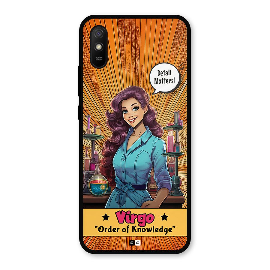 Virgo Order Metal Back Case for Redmi 9a