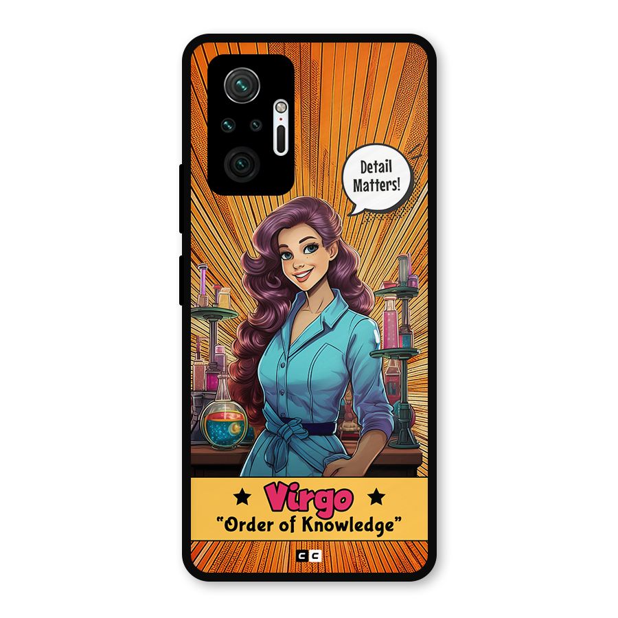 Virgo Order Metal Back Case for Redmi Note 10 Pro Max