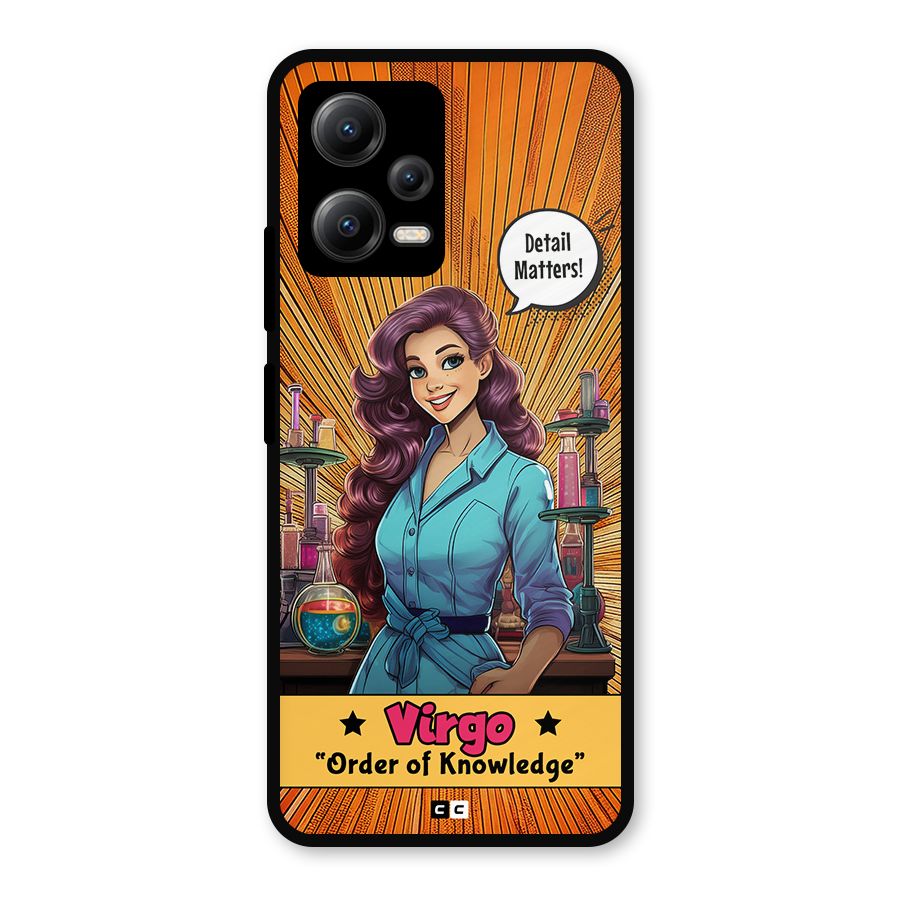 Virgo Order Metal Back Case for Redmi Note 12 5G