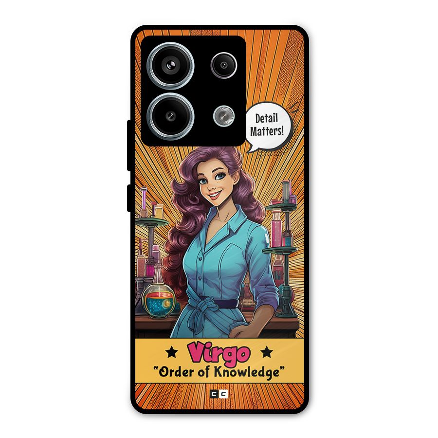Virgo Order Metal Back Case for Redmi Note 13 Pro 5G