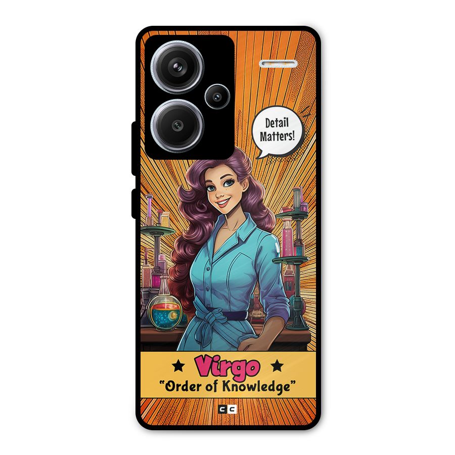 Virgo Order Metal Back Case for Redmi Note 13 Pro Plus