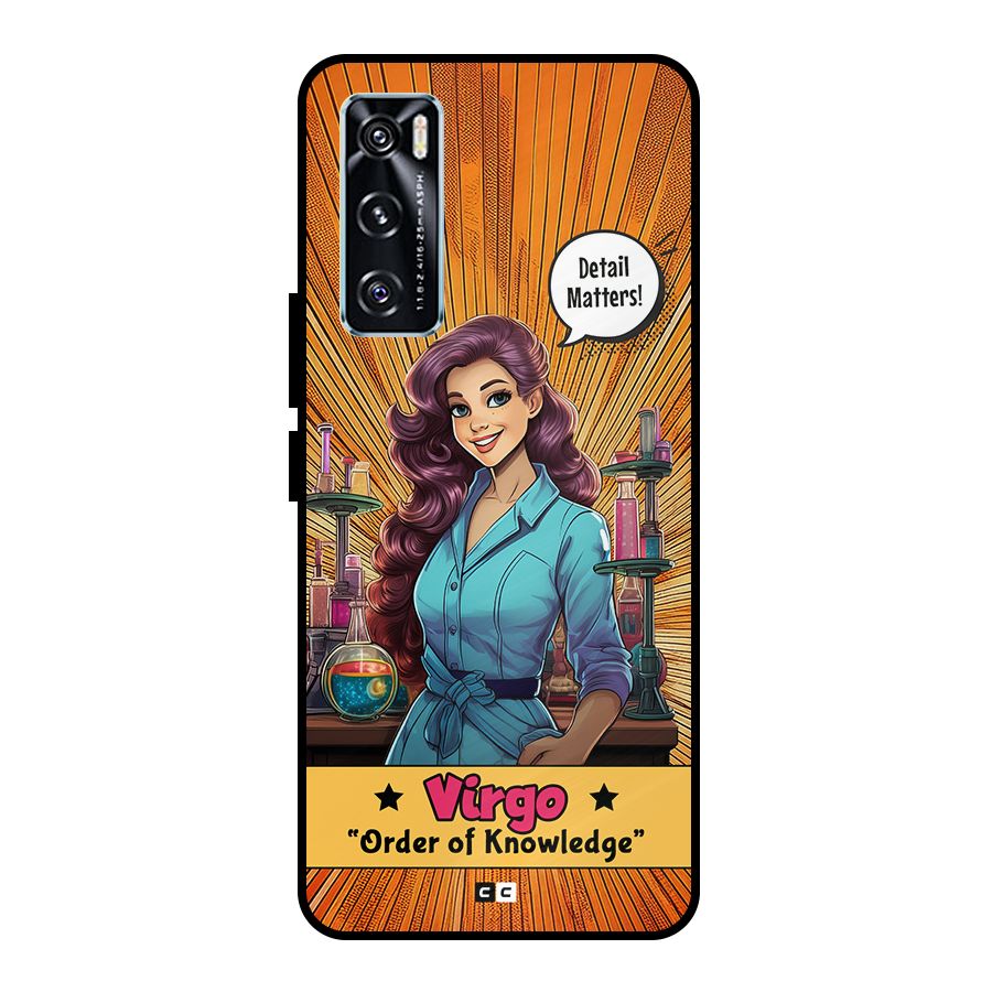 Virgo Order Metal Back Case for Vivo V20 SE