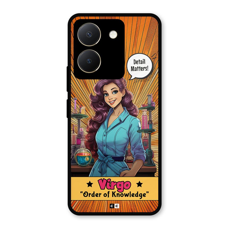 Virgo Order Metal Back Case for Vivo Y36