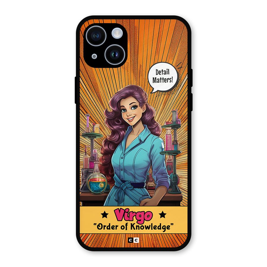 Virgo Order Metal Back Case for iPhone 14
