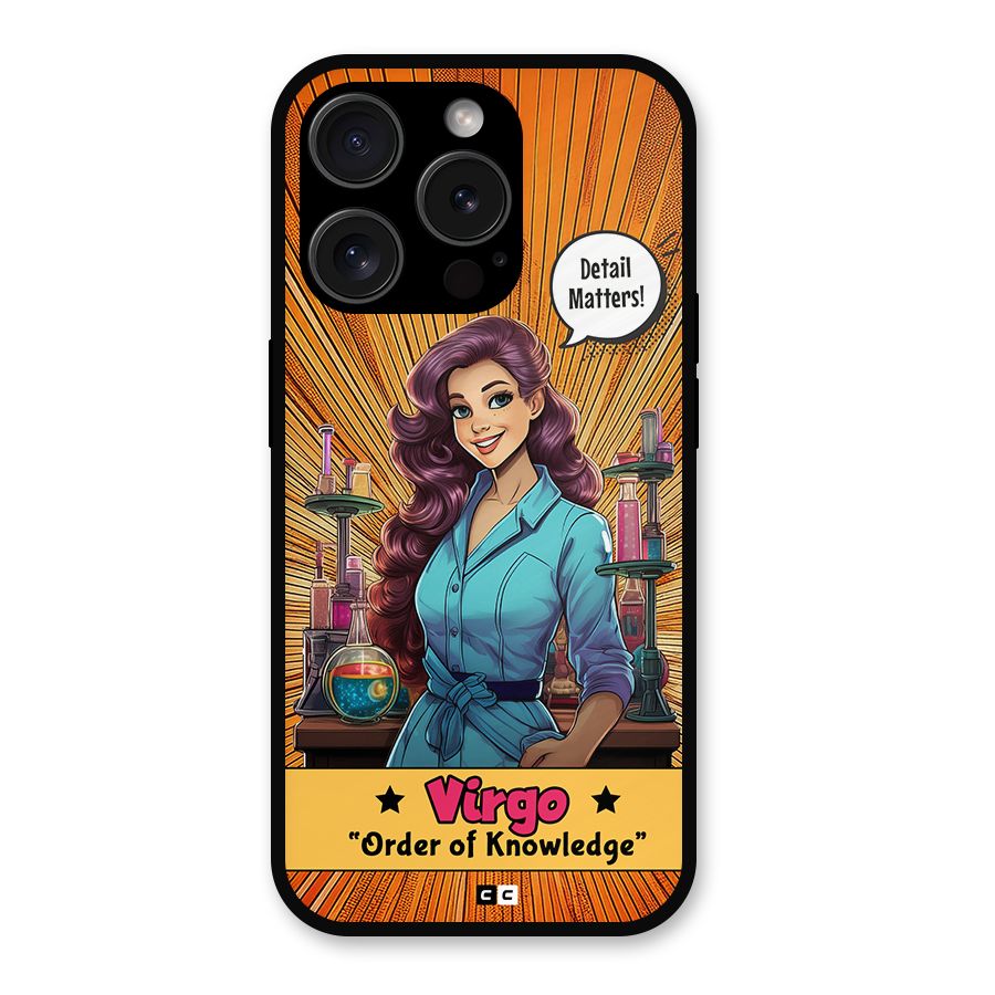 Virgo Order Metal Back Case for iPhone 15 Pro