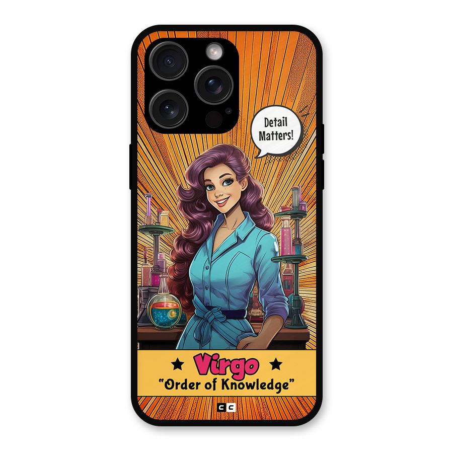 Virgo Order Metal Back Case for iPhone 15 Pro Max
