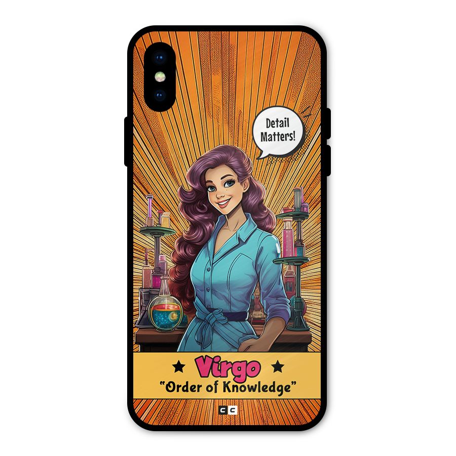 Virgo Order Metal Back Case for iPhone X