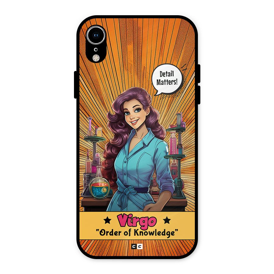 Virgo Order Metal Back Case for iPhone XR