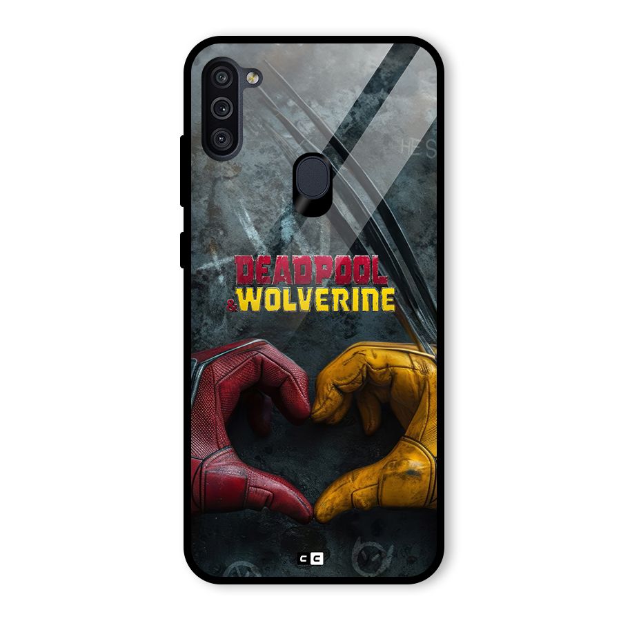 Wade Love Logan Glass Back Case for Galaxy M11