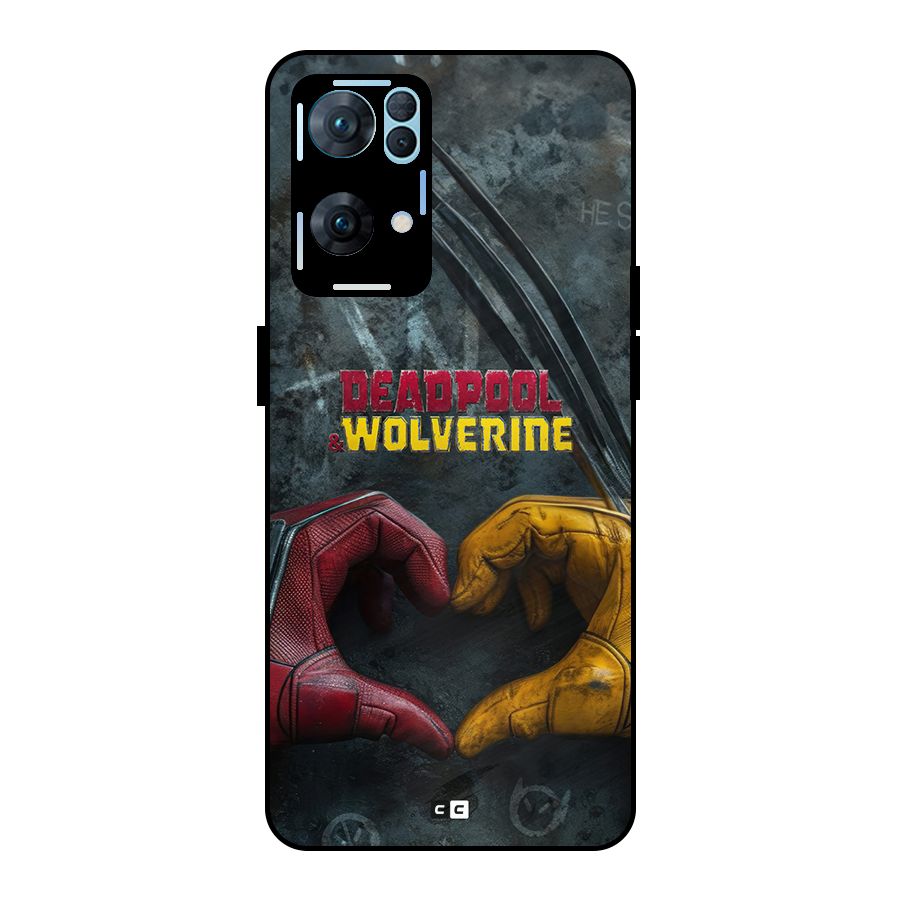 Wade Love Logan Metal Back Case for Oppo Reno7 Pro 5G