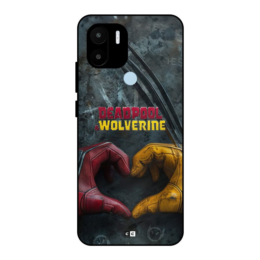 Wade Love Logan Metal Back Case for Redmi A2 Plus