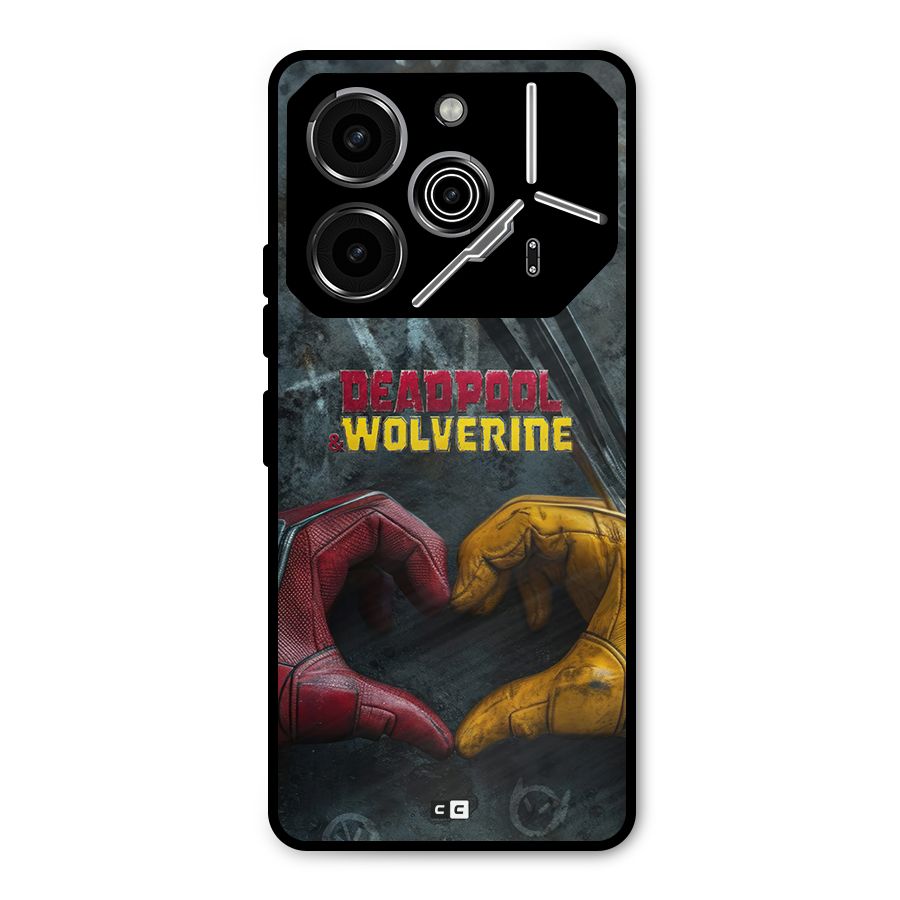 Wade Love Logan Metal Back Case for Tecno Pova 6 Pro