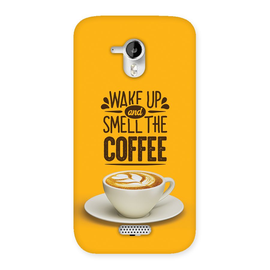 Wake Up Coffee Back Case for Canvas HD A116