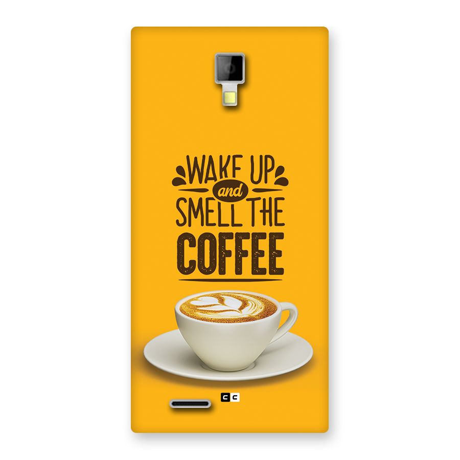 Wake Up Coffee Back Case for Canvas Xpress A99