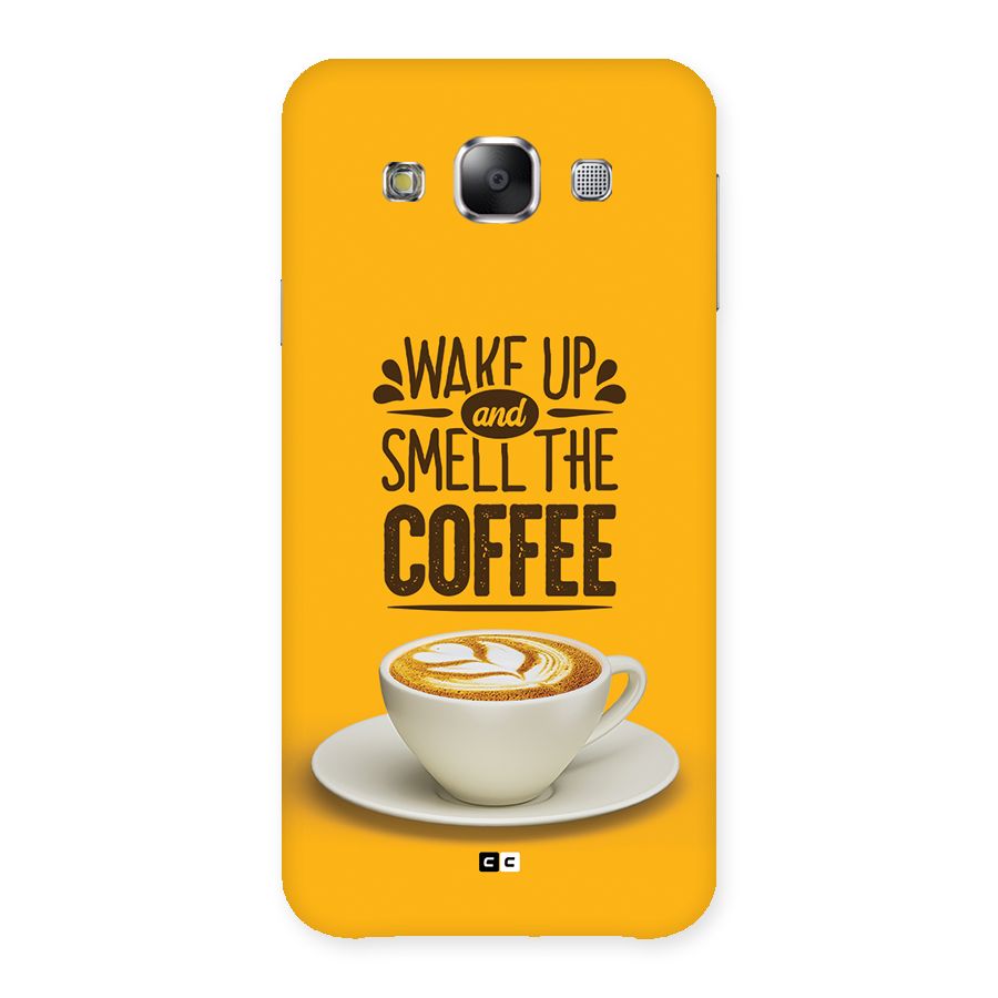 Wake Up Coffee Back Case for Galaxy E5