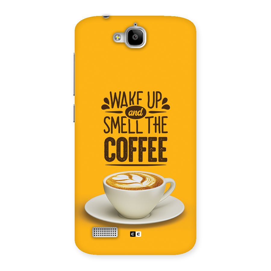 Wake Up Coffee Back Case for Honor Holly