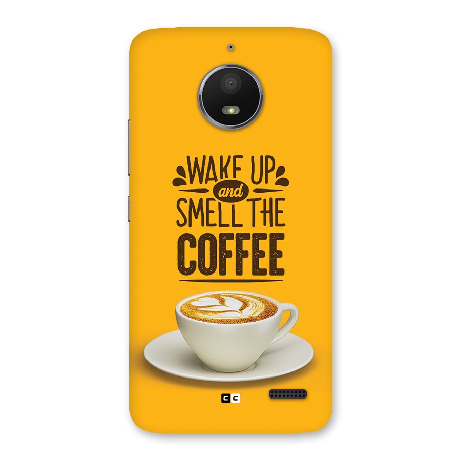 Wake Up Coffee Back Case for Moto E4