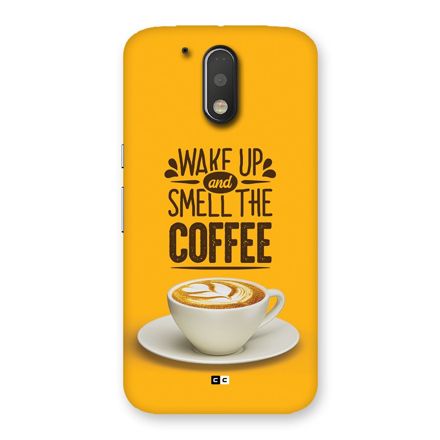Wake Up Coffee Back Case for Moto G4 Plus