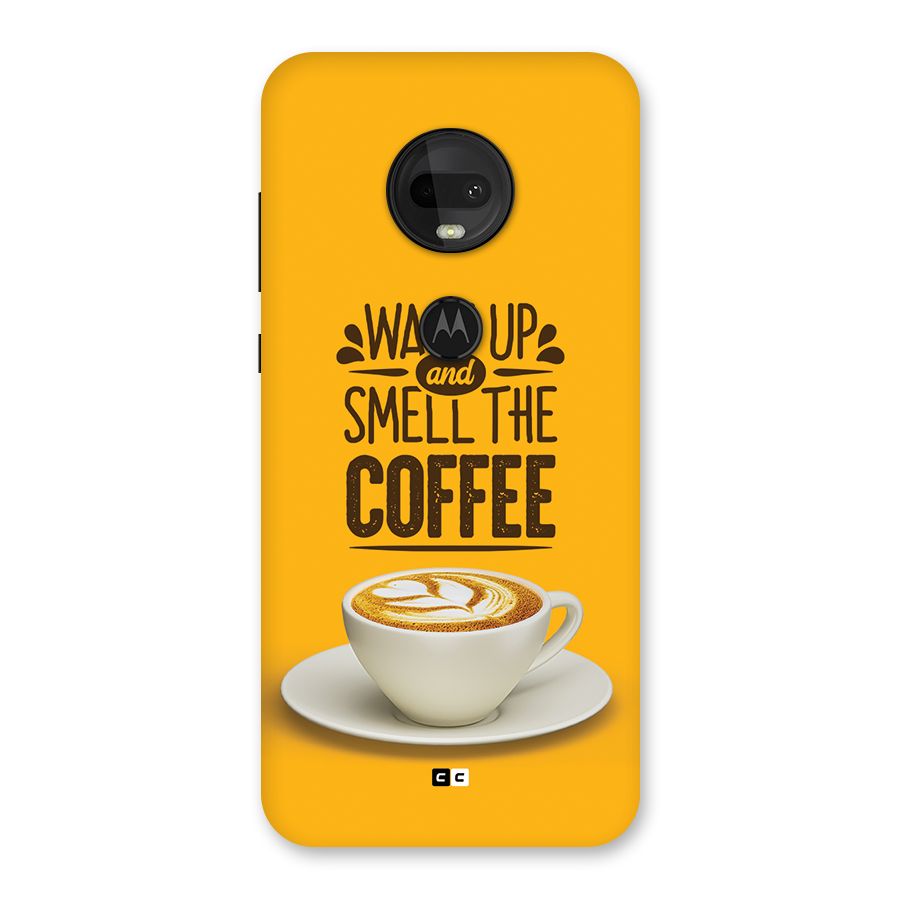 Wake Up Coffee Back Case for Moto G7