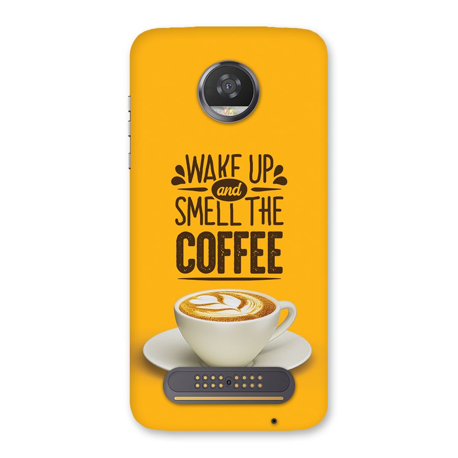 Wake Up Coffee Back Case for Moto Z2 Play