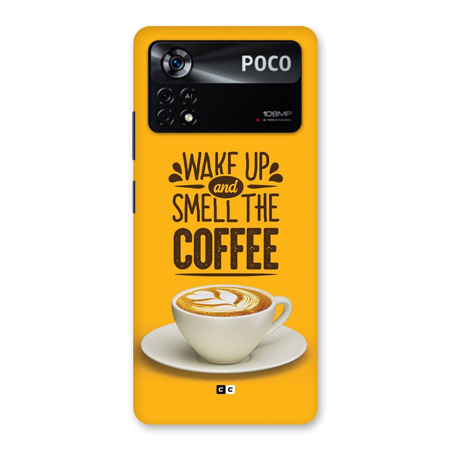 Wake Up Coffee Back Case for Poco X4 Pro 5G