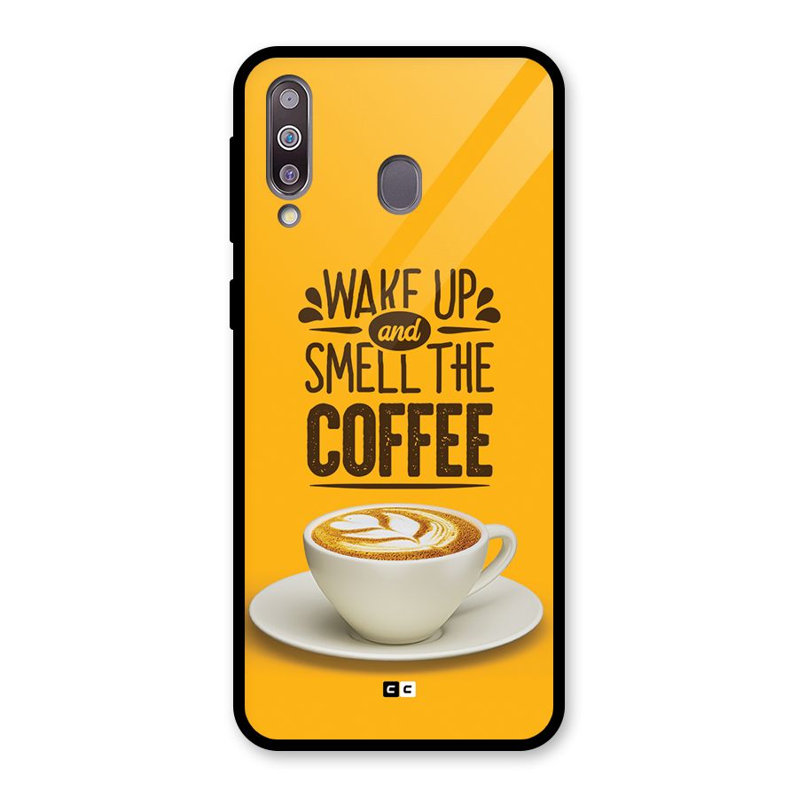 Wake Up Coffee Glass Back Case for Galaxy M30