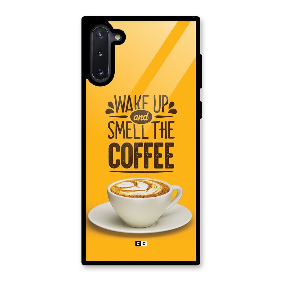 Wake Up Coffee Glass Back Case for Galaxy Note 10