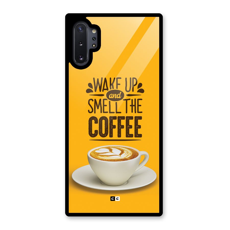 Wake Up Coffee Glass Back Case for Galaxy Note 10 Plus